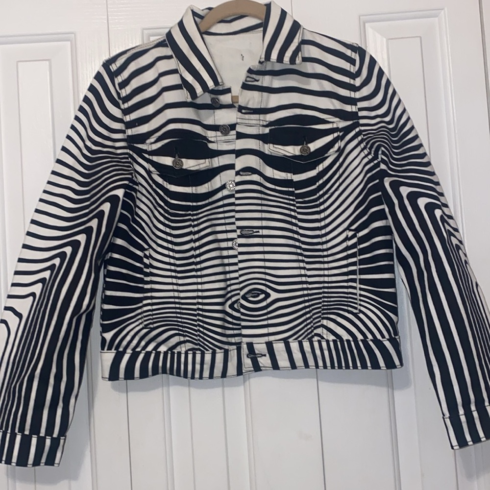 Jean Paul Gaultier Body Morphing Printed Denim Jacket